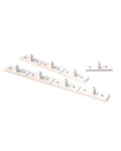 ECOBASEW ECOCLIP BASE PLATE WHITE STRIP OF 4