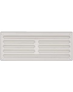 (C) 1207WF TIMLOC WHITE LOUVRE VENT WITH FLYSCREEN 9" X 3"