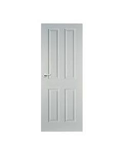 (C) GRAINED 4 PANEL MOULDED FD30 FIRE DOOR 2'6" X 6'6" X 44MM - 23711