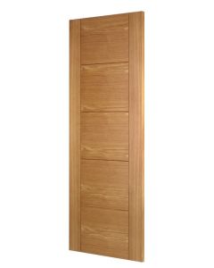 (C) OAK DELUXE V-GROOVE ISEO INTERNAL DOOR 762 X 1981 X 35MM (2'6" x 6'6")