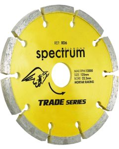 SPECTRUM RD6-115/22 TRADE DIAMOND MORTAR RAKE 115MM X 22.2