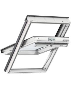 (C) VELUX GGU CK02 0070 CLEAR GLAZED WINDOW WHITE POLYURETHANE