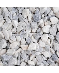 PREMIUM RANGE POLAR WHITE 20MM DECORATIVE CHIPPINGS 20KG HANDY BAG