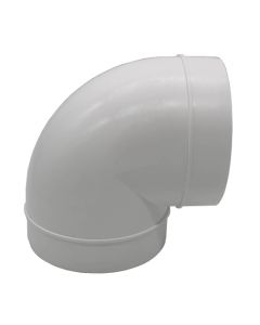DOMUS 490 100MM(4") EASIPIPE RIGID ROUND DUCT 90DEG BEND