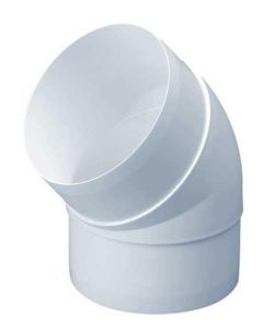 (C) DOMUS 491 100MM(4") EASIPIPE RIGID ROUND DUCT 45DEG BEND