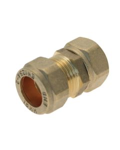EMBRASS STRAIGHT TAP CONNECTOR HEAVY PATTERN 22MM X 3/4"