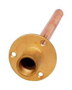 BRASS WALL PLATE AND COPPER TAIL 15MM X 1/2" X 355MM
