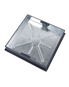 CD450SR GALV RECESSED COVER & FRAME FOR BLOCK PAVING 450 (W) X 80 (D) SQ-RD INC KEYS - 10T
