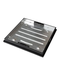 CD450SR/46SL GALV RECESSED COVER & FRAME (CONCRETE INFILL) 450 C/O DIAM) X 46 (D) INC KEYS - 5T