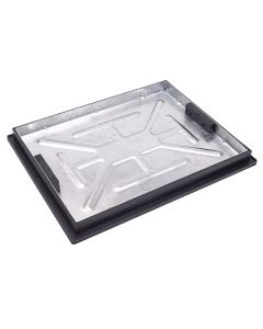 CD790R/46 GALV RECESSED COVER & FRAME (CONCRETE INFILL) 600 (L) X 450 (W) X 43.5 (D) INC KEYS - 5T