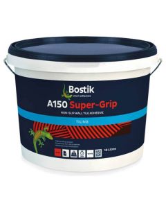 BOSTIK 30811605 A150 SUPER-GRIP NON SLIP ACYLIC WALL TILE ADHESIVE 10 LITRE