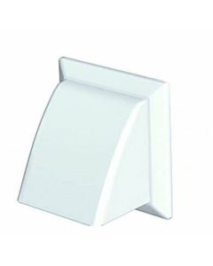 6902W DOMUS 150MM(6") COWLED EXTERNAL GRILLE W/ DAMPER