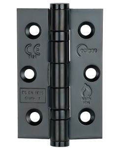 (C) J14917 ECLIPSE 76x51mm STAINLESS STEEL BALL BEARING HINGE GRADE 7  MATT BLACK  [PK-2]