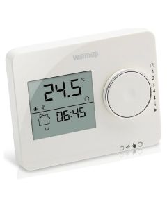 (C) WARMUP ELT-PW TEMPO PROGRAMMABLE UNDERFLOOR HEATING THERMOSTAT - PORCELAIN WHITE