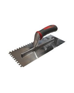 FAITHFULL PRESTIGE STAINLESS STEEL 6MM NOTCHED TROWEL 11"