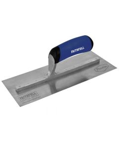 FAITHFULL PRESTIGE STAINLESS STEEL PRE-WORN PLASTER"G TROWEL 11"X4.1/2"