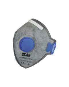 SCAN FOLD FLAT DISPOSABLE ODOUR MASK VALVED FFP2  [PK-3]