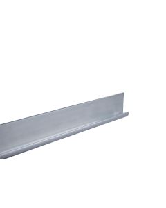 MILLBOARD GT250J ENVELLO CLADDING HORIZONTAL STARTER TRIM ALUMINIUM J PROFILE 10MMX 25MM X 2500MM