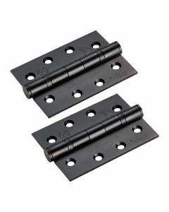 HIN1433P/13MB BALL BEARING HINGE 102MM X 76MM X 3MM MATT BLACK (PR)