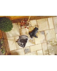 TALASEY 24MM CLASSICSTONE GOLDEN FOSSIL SANDSTONE PAVING PROJECT PACK 18.9M2