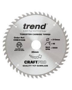 CSB/21048 TREND WOOD CIRCULAR SAW BLADE 210MM DIA X 30MM BORE X 48T
