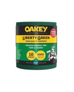 *CLEARANCE* 66261116752 OAKEY LIBERTY GREEN 115 X 10MTR ROLL 60 GRIP