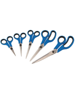 DRAPER SOFT GRIP HOUSEHOLD SCISSOR SET (5 PIECE) (75552)