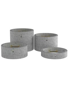 (C) MANHOLE RING [INC.DOUBLE STEPS] 1200MM DIAMETER X 1000MM