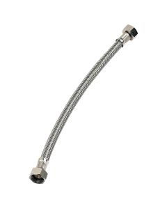 FLEXIBLE TAP CONNECTOR STANDARD BORE 1/2" FEMALE X 1/2" FEMALE X 300MM (WRAS APPROVED)