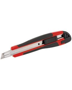 *CLEARANCE* 68666 DRAPER REDLINE SOFT-GRIP RETRACTABLE TRIMMING KNIFE 9MM