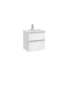 (C) ROCA ONA UNIK COMPACT BASE UNIT WITH 2 DRAWERS & BASIN 500 X 360 X 645