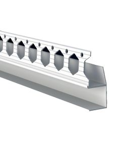 SGU15 PVCU ARCHITRAVE SHADOW GAP U PROFILE 3.0M WHITE