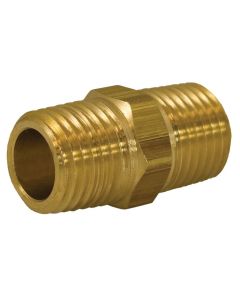 BRASS HEX NIPPLE 1/2"