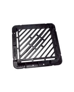 (C) CD 732H KMD D400 D/IRON D/ TRIANGULAR GULLEY GRATE & FRAME - CLEAR OPENING: 600x600x100 (FOR 600 DIAM GULLEY)
