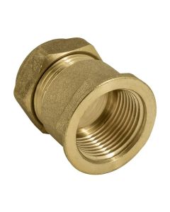 EMBRASS FEMALE COUPLING HEAVY PATTERN 22MM X 1"