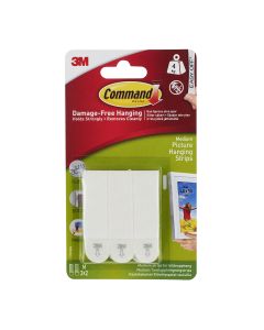 COMMAND COM0754 PICTURE HANGING STRIPS SMALL (PK 4)
