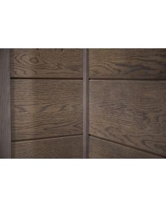 MILLBOARD MCFH38A ENVELLO CLADDING SHADOW LINE + INTERNAL CORNER ANTIQUE OAK 38MM x 38MM x 3050MM