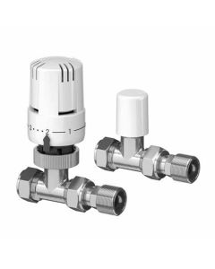 SEMTRV15 EPH STRAIGHT TRV & LOCKSHIELD TWIN PACK