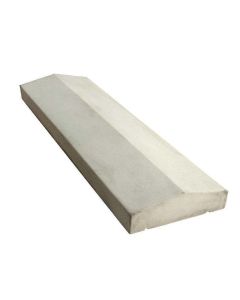 PRECAST CONCRETE APEX COPING 600MM X 140MM X 50/30MM O/WHITE