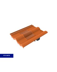 RTV-DRTE DOUBLE ROMAN TILE VENT TERRACOTTA - SINGLE