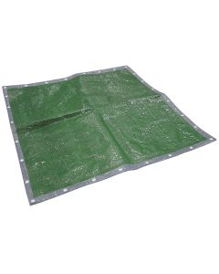 FAITHFULL TARPAULIN GREEN/SILVER 12FT X 9FT