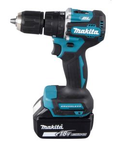 (C) MAKITA DHP487 18V LXT BRUSHLESS COMBI DRILL c/w 1 X 5AH BATTERY & CHARGER