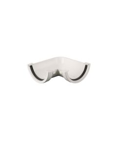 BRETT MARTIN BR048A ROUND GUTTER 90 DEGREE ANGLE WHITE