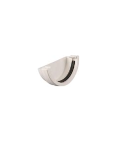BRETT MARTIN BR047A ROUND GUTTER EXTERNAL STOPEND WHITE