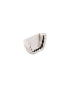 BRETT MARTIN BR057A SQ GUTTER EXTERNAL STOP END WHITE