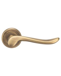 (C) ZIN3130AB/RP SERROZZETTA VERDUN LEVER ON ROUND ROSE ANTIQUE BRASS