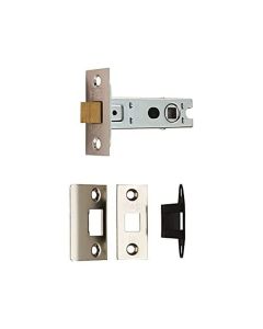 BTL2/SQ/RP TUBULAR MORTICE LATCH BOLT THROUGH 64MM NICKEL PLATED