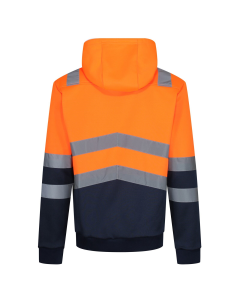 TRF663-188  REGATTA HI-VIS PRO HOODIE ORANGE   XXL