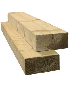 NEW SOFTWOOD TREATED RAILWAY SLEEPER BROWN 2400MM x 200MM X 100MM UC4