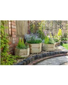 *CLEARANCE* YORK HEXAGONAL PLANTER - SET OF 3